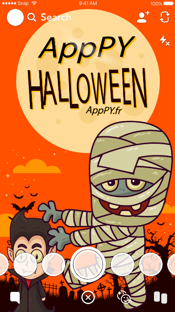 snapcode snapfiltre halloween by apppy